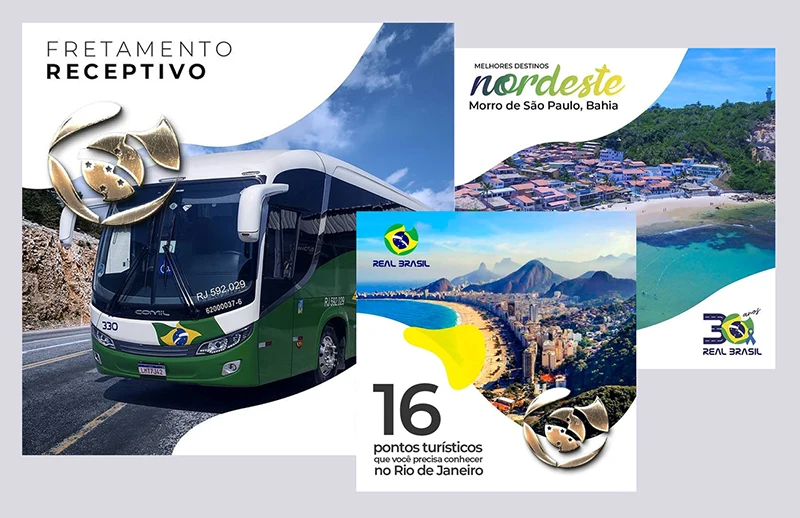 Real Brasil Turismo Redes Sociais Marketing Portfólio